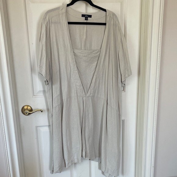 Ellos Light Gray Tunic Top - Picture 1 of 4